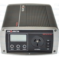 Projecta  Power Inverter Ip600 Pure Sine Wave 600W 12V  12 Volt Car Dc To Ac New