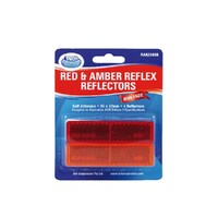2x Red & 2x Amber Reflectors Blister