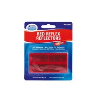 2x Red S/A Reflectors In Blister Pack