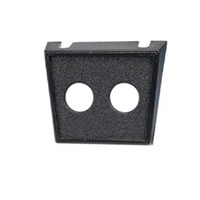 Narva 62041BL Dual Round 12.5mm Diameter Hole Black Plastic Switch Panel