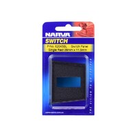Narva 62045BL Single Rectangle Black Plastic Switch Panel
