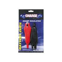 Charge Battery Clip 2Pc 20Amp Insulated