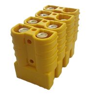 4 PK Yellow Genuine Anderson Connector 50 Amp Kit Inc 8 x 6B&S Pins