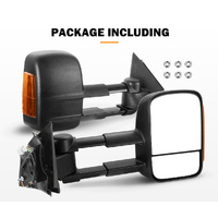 SAN HIMA Pair Towing Mirrors Extendable for Mazda BT-50 2012 to Mid-Year 2020