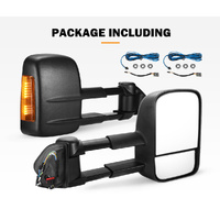 SAN HIMA Pair Towing Mirrors for Land Rover Discovery 3 2004-2009