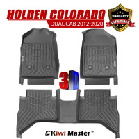KIWI MASTER 3D TPE Car Floor Mats Liner Fit Holden Colorado Dual Cab 2012-2020