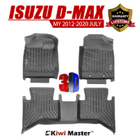 KIWI MASTER 3D TPE Car Floor Mats Liner Fit  ISUZU D-MAX DMAX Dual Cab MY 2012~2020 JULY