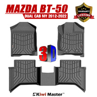 KIWI MASTER Car Floor Mats Fit Mazda BT-50 Dual Cab 2012-MY2022