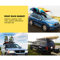Universal Steel Roof Rack Basket Car Luggage Carrier Steel Vehicle Cargo