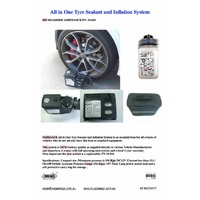 PARKSAFE Tyre Compressor Inflator & Repair Sealing Kit