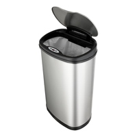 Hands Free Automatic Stainless Steel Waste Bins Combo Pack.  1 x 12 litre and 1 x 50 litre.