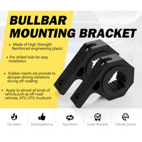 LIGHTFOX 2PCS Bullbar Mounting Bracket Kit 38 50mm Clamp LED Work Light Bar Tube Holder