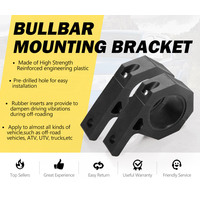 LIGHTFOX 2PCS Bullbar Mounting Bracket Kit 48 50mm Clamp LED Work Light Bar Tube Holder