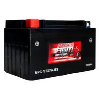 Power AGM 12V 6AH 160CCAs Motorcycle Battery
