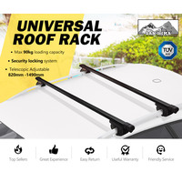 SAN HIMA Universal Roof Rack Rails 820-1490MM Black