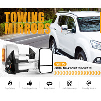SAN HIMA Extendable Towing Mirrors for Isuzu MU-X 2014-2020 W/ Indicator