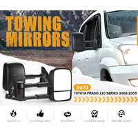 SAN HIMA Pair Towing Mirrors for Toyota Prado 120 Series 2002-2009