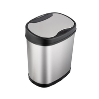 Hands Free Automatic Stainless Steel Waste Bin 12 Litre