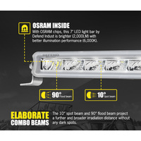 DEFEND INDUST Pair 7inch Osram LED Work Light Bar