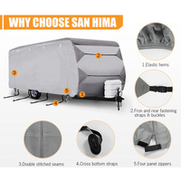 SAN HIMA 16-18ft Caravan Cover Campervan 4 Layer Heavy Duty UV Carry bag Covers