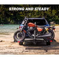 SAN HIMA Steel Motorcycle Motorbike Carrier 2" Towbar