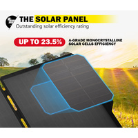 ATEM POWER 12V 120W Folding Solar Panel Blanket Kit Mono Camping Caravan Portable