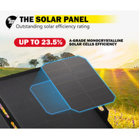 ATEM POWER 12V 160W Folding Solar Panel Blanket Kit Mono Camping Battery Charge