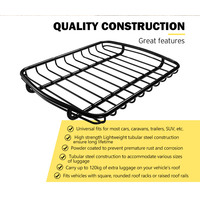 Universal Steel Roof Rack Basket Car Luggage Carrier Steel Vehicle Cargo