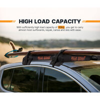 SAN HIMA Universal Soft Roof Racks Car Top Luggage Carrier Kayak Surfboard Canoe
