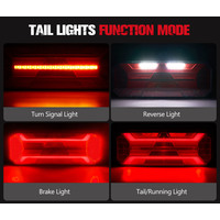 2x LED Tail Lights Brake Indicator Reverse 12/24V UTE Lights for Trailer Truck