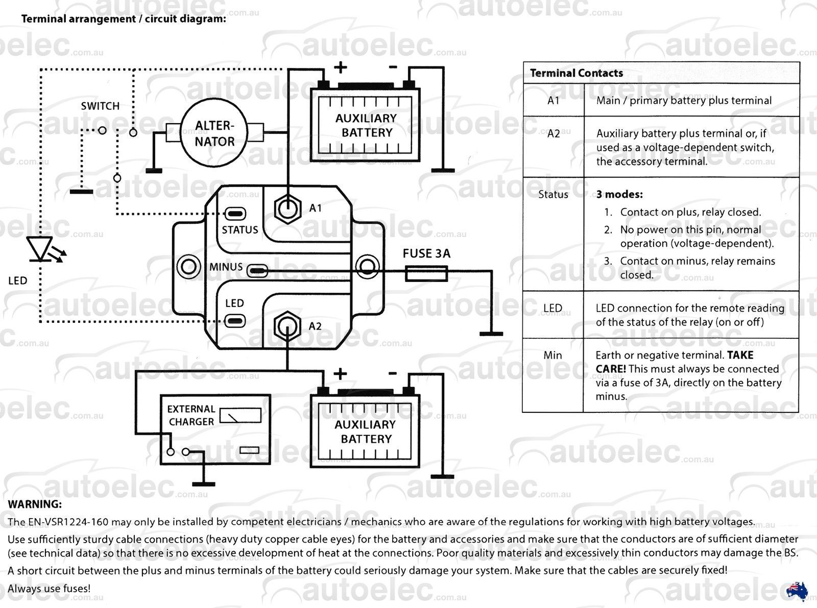 Battery Separator Wiring Diagram