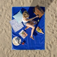 CGear Sandlite 1.5 x 2M Sand Free Water Resist Beach Picnic Mat Blanket Blue