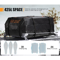 SAN HIMA Waterproof Car Roof Top Rack Carrier Cargo Bag Luggage Storage Cube Bag Travel 4WD