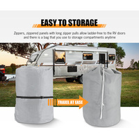 SAN HIMA 16-18ft Caravan Cover Campervan 4 Layer Heavy Duty UV Carry bag Covers