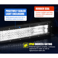 LIGHTFOX 50inch LED Light Bar Curved Combo BeamDriving Offroad 4x4 52"