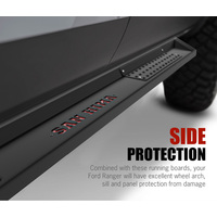 SAN HIMA Steel Side Steps for Ford Ranger Dual Cab 2012-2021