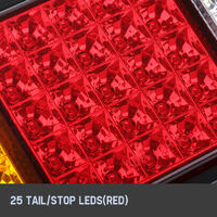 LIGHTFOX Pair LED Vehicle Tail Lights 12V