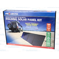 Projecta 80W Watt Portable Folding Solar Panel Kit 4wd Camping Hunting Spm80K