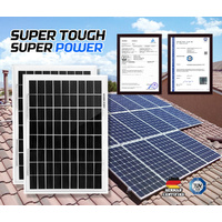 ATEM POWER Pair 12V 10W Solar Panel Kit Megavolt Caravan Camping Power MONO Battery Charging