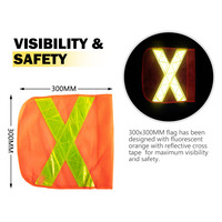 SAN HIMA 3x1M Recovery Sand Flag Safety Flag Simpson Desert Quick Connector Base