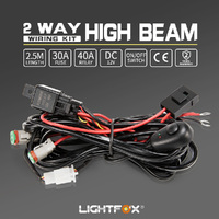 LIGHTFOX 2 Way High Beam DT Wiring Loom Kit
