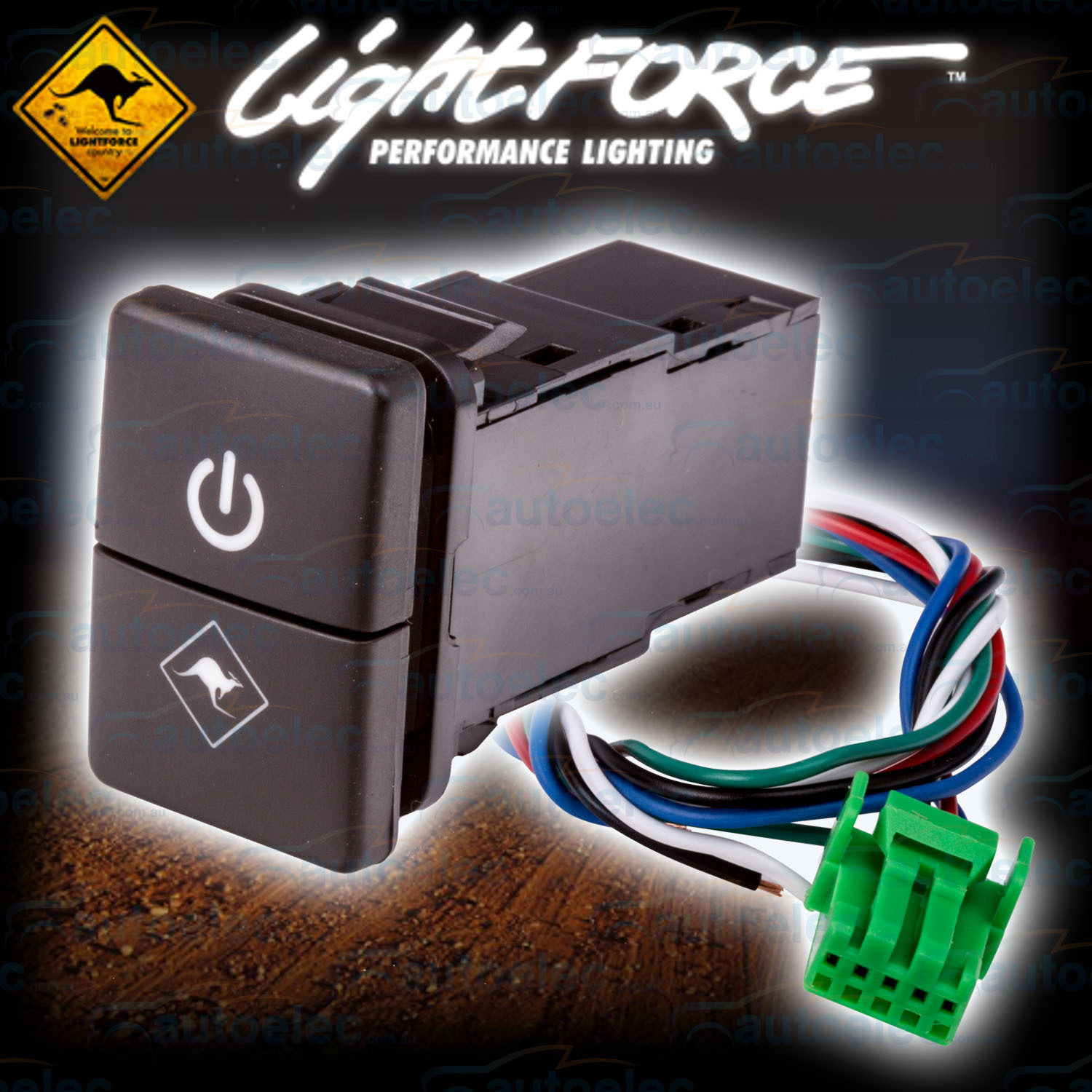 NEW LIGHTFORCE DUAL ON / OFF SWITCH SUIT TOYOTA HILUX MY15 ... panel box wiring diagram 