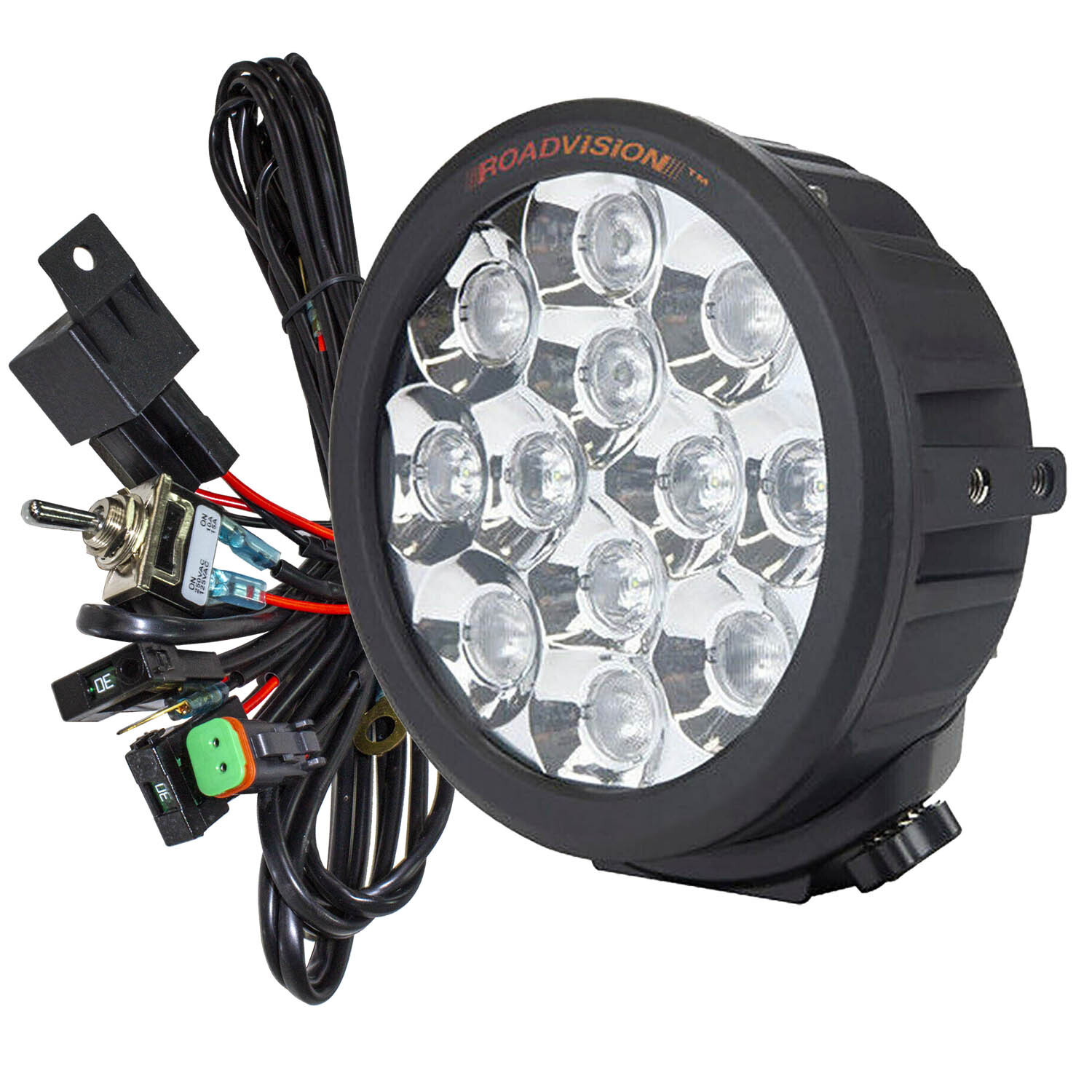 Roadvision 12 LED Driving Lamp 180mm Spread Beam