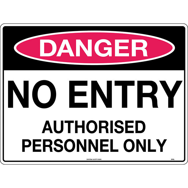 No Parking Infront of Gate Metal Safety Sign 300x225mm Fast Delivery 