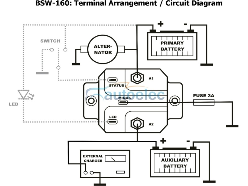 BTVCR160R 12V AUTOMATIC UNIVERSAL CAR DUAL BATTERY ... 2006 fleetwood bounder wiring schematic 