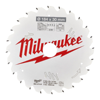 Milwaukee 184mm 24T Framing Circular Saw Blade (30mm Bore) 4932471297