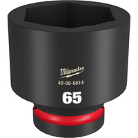 Milwaukee Shockwave 1" Drive 65mm Standard 6 Point Impact Socket 49666614