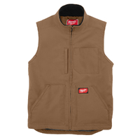 Milwaukee GRIDIRON Sherpa Lined Vest Brown 801BR