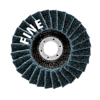 Makita 115 x 22.23mm Surface Conditioning Flap Disc - Fine Blue - Angled B-40777