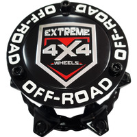 4 x Black Centre Cap Domes 5/114.3 Extreme 4x4 Steel Wheel White Writing Ford 4x2 Hilux
